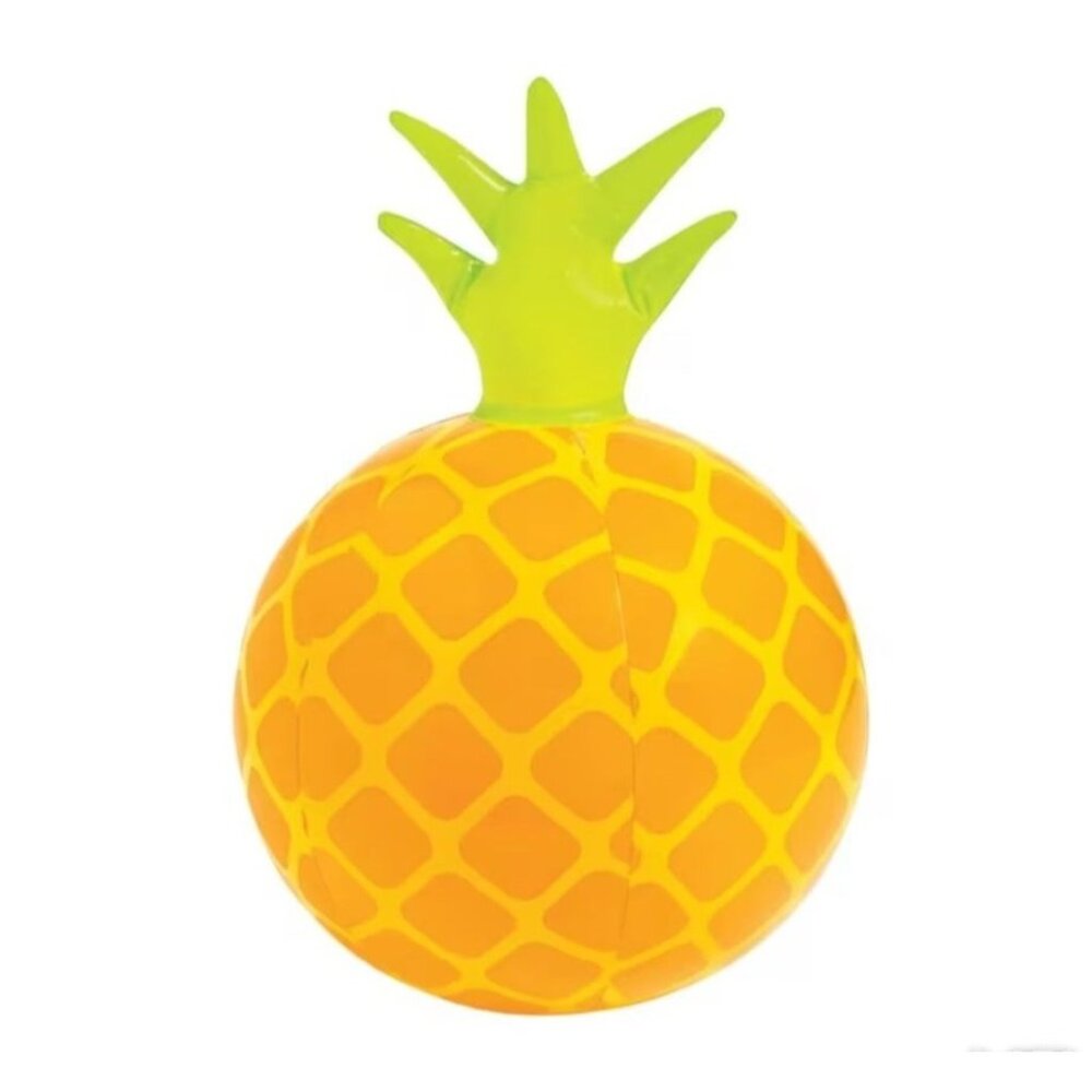 Inflatable 11" Pineapple Medium Beach Balls - 12 Pc. Set New Luau Party Summer